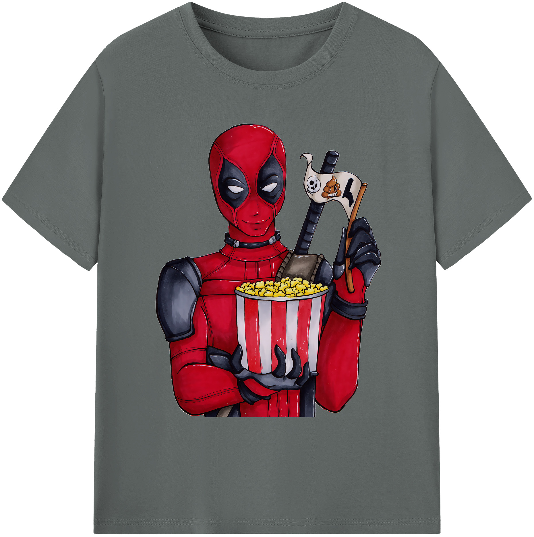 （画像用） Deadpool デッドプール 綿100％ メンズ半袖Tシャツ｜肌触りやわらか＆通気性